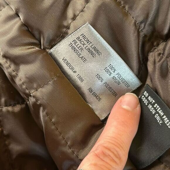 NEW Vintage 80s Wilsons Leather Thinsulate Lining Belted Jacket Coat XL Burgundy - Picture 10 of 13